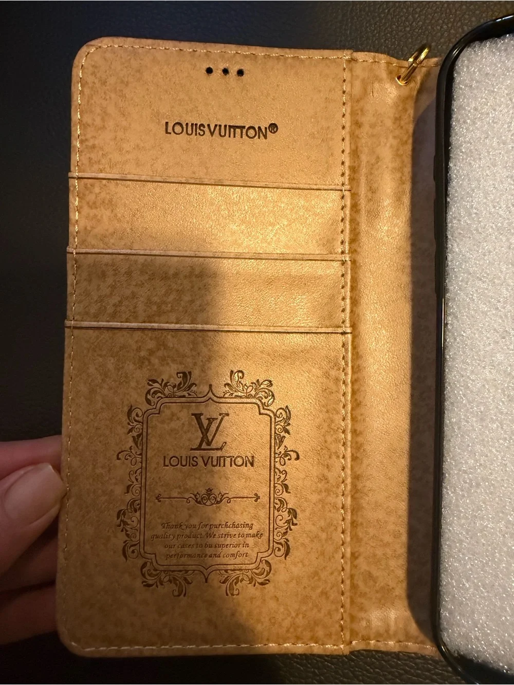 Louis Vuitton Brown Monogram Wristlet Phone Wallet iPhone 17 pro max